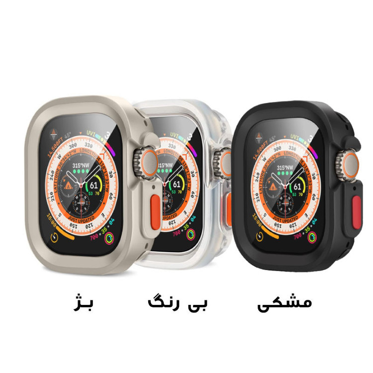 کاور انتک مدل AMIZEE Silicone Just Case مناسب برای اپل واچ سری Ultra سایز 49 میلی متری