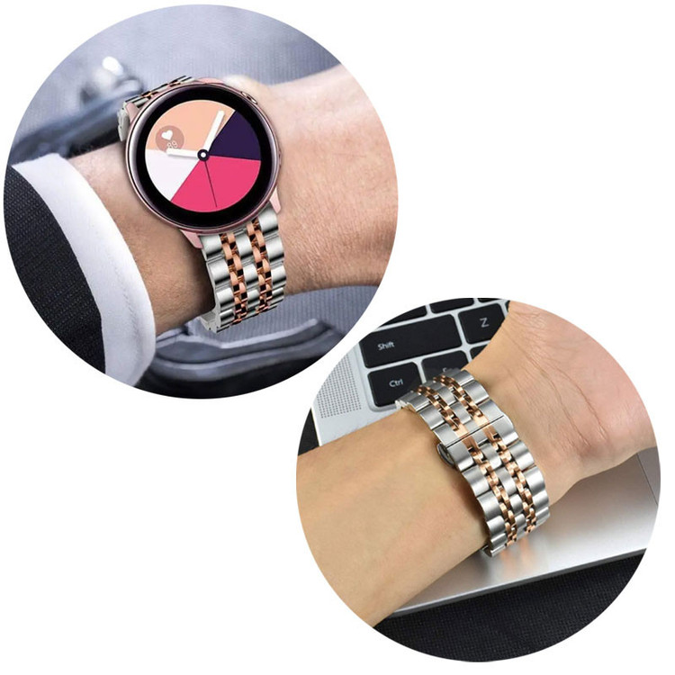 بند گوف مدل 7bead 2C Silix Butterfly مناسب برای ساعت هوشمند سامسونگ Galaxy Gear S3 Frontier
