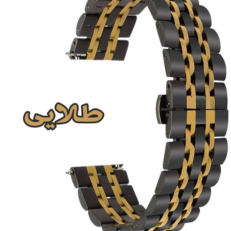 بند گوف مدل 7bead 2C BLK Butterfly مناسب برای ساعت هوشمند سامسونگ Galaxy Watch 3 45mm