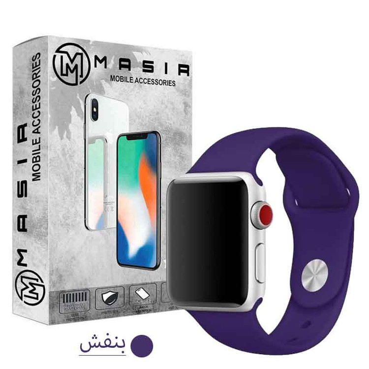 بند مسیر مدل SiLiC-M1 مناسب برای اپل واچ سری 1/2/3/4/5/6/7/8/SE سایز 38/40/41 میلی متری