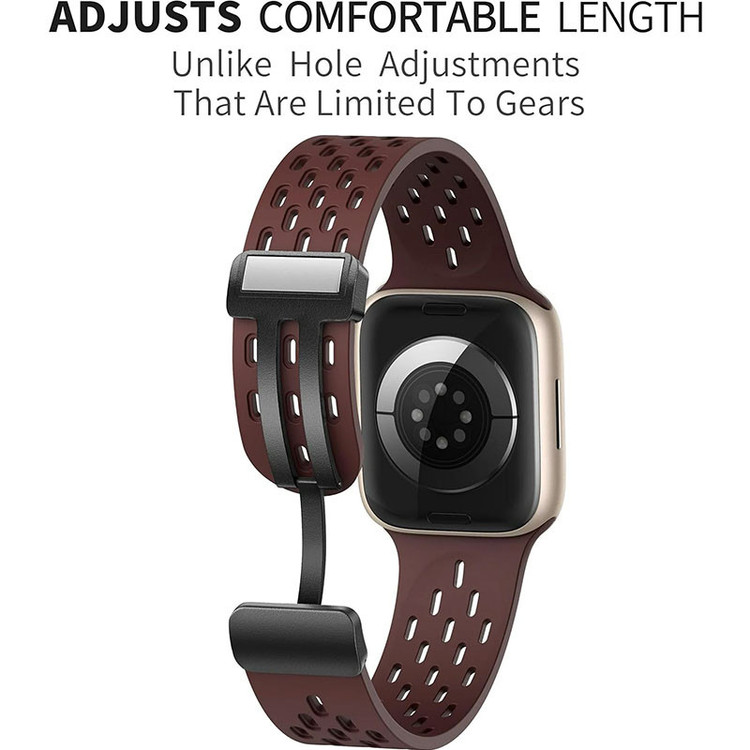 بند گوف مدل Breathable Silicone Magnetic مناسب برای اپل واچ سری 10 سایز 46mm