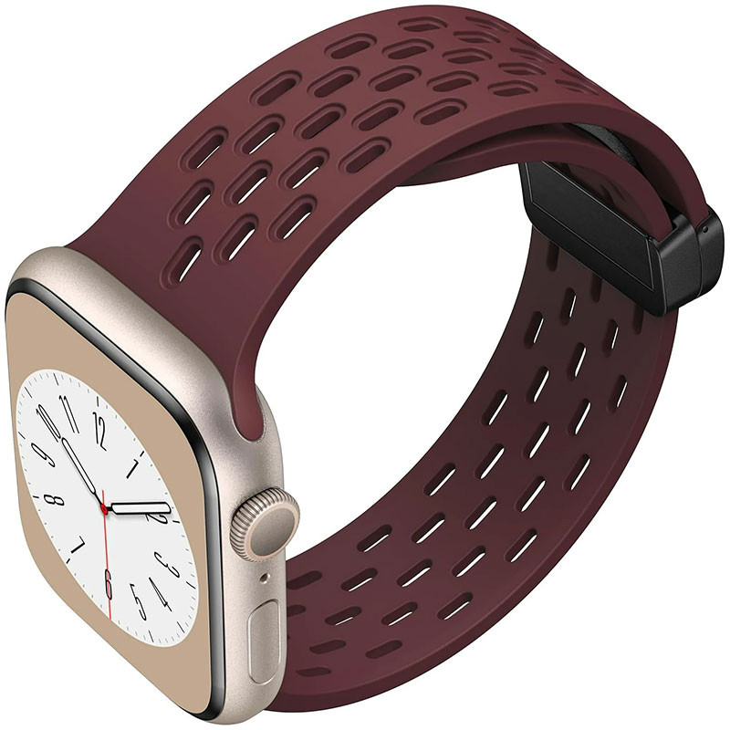 بند گوف مدل Breathable Silicone Magnetic مناسب برای اپل واچ سری 10 سایز 46mm