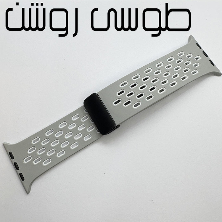 بند گوف مدل Breathable Silicone Magnetic مناسب برای اپل واچ سری 10 سایز 46mm