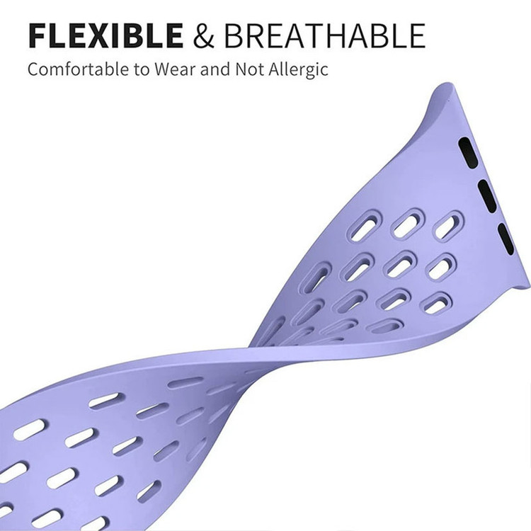 بند گوف مدل Breathable Siliconi Magnetic مناسب برای اپل واچ سری SE 3 سایز 44mm