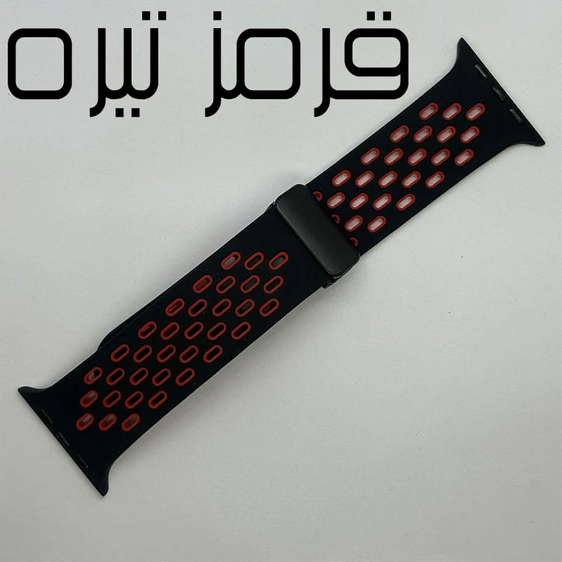 بند گوف مدل Breathable Siliconi Magnetic مناسب برای اپل واچ سری SE 3 سایز 44mm