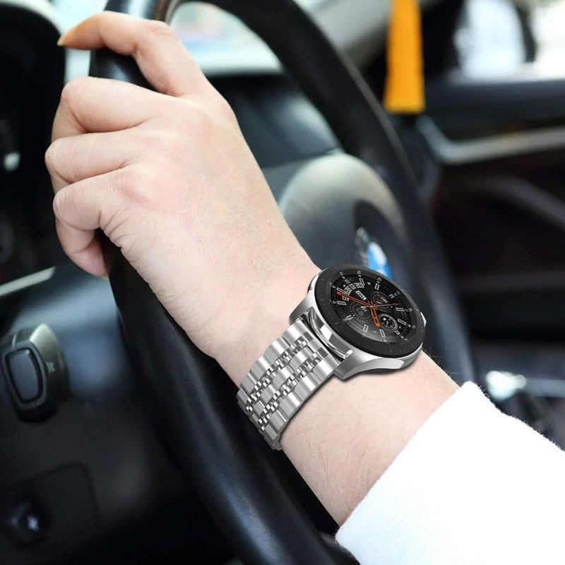 بند گوف مدل 7bead Butterfly مناسب برای ساعت هوشمند سامسونگ 22 میلی متری Galaxy Watch Gear S2 Classic / Gear S3 / Gear Sport