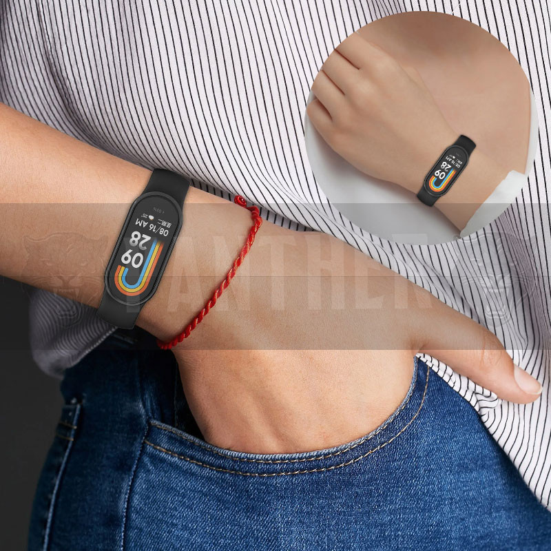 بند پنتر مدل Silicon مناسب برای ساعت هوشمند شیائومی Mi Band 8