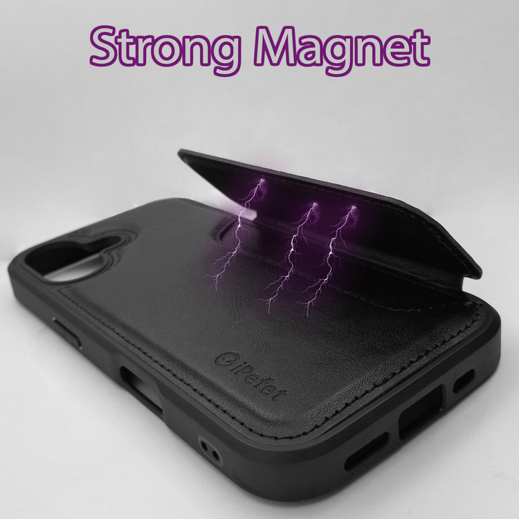 کاور گوف مدل Luxury Leather Magnetic مناسب برای گوشی موبایل اپل iPhone 16