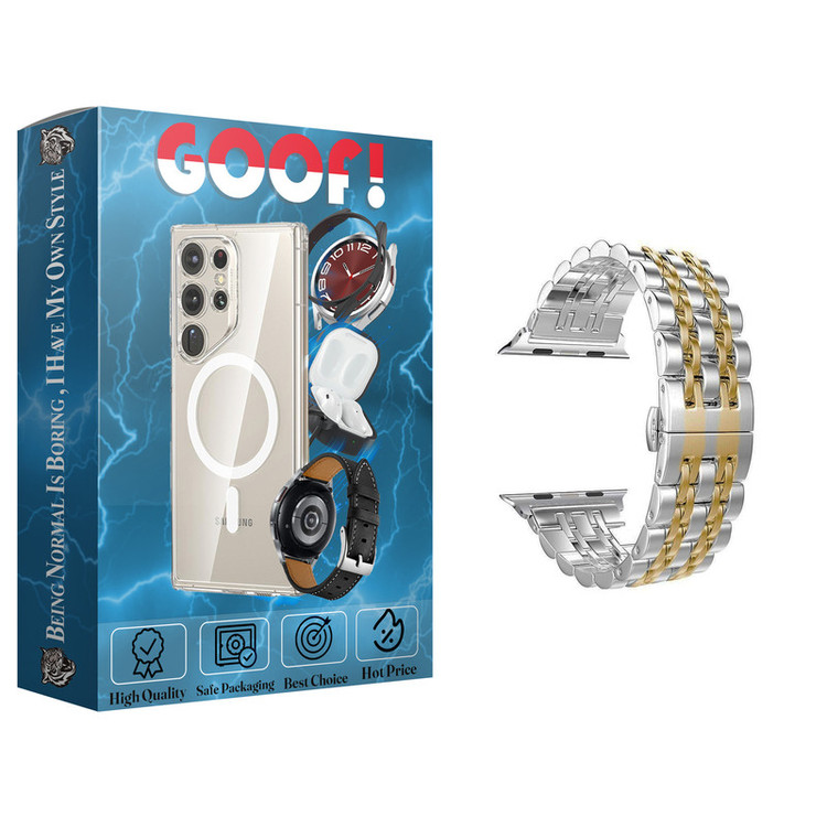 بند گوف مدل 7Bead 2C Silix مناسب برای اپل واچ سری 10 سایز 46 میلی متری