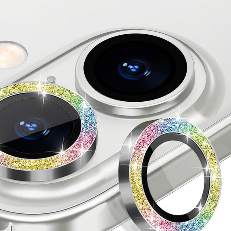محافظ لنز دوربین فلزی پنتر مدل Glitteri مناسب برای گوشی موبایل اپل iPhone 16 / 16 Plus