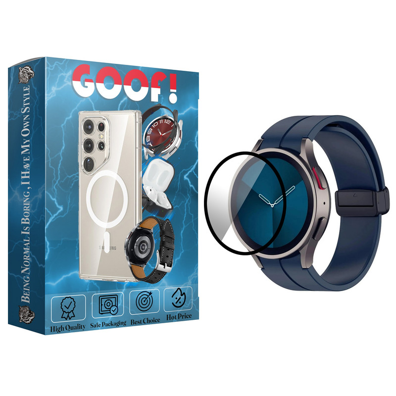 بند گوف مدل PMMA-Silimag مناسب برای ساعت هوشمند سامسونگ Galaxy Watch 7 40MM به همراه محافظ صفحه نمایش