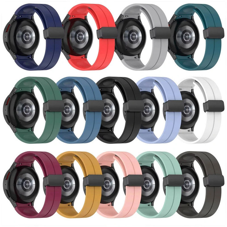 بند گوف مدل Clear Silicone Magnet مناسب برای ساعت هوشمند سامسونگ Galaxy Watch 7 44mm به همراه کاور