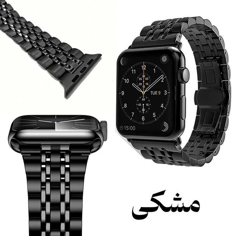 بند گوف مدل Stainless 7Bead مناسب برای اپل واچ سری 7 سایز 41 میلی متری