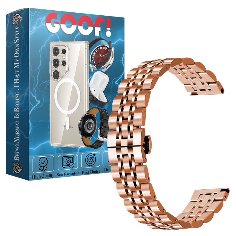 بند گوف مدل 7bead Butterfly مناسب برای ساعت هوشمند شیائومی S1 / S1 Active