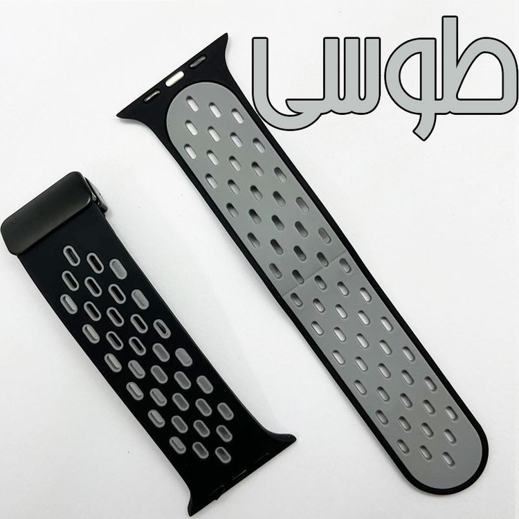 بند گوف مدل Breathable Siliconi Magnetic مناسب برای اپل واچ سری SE 3 سایز 44mm
