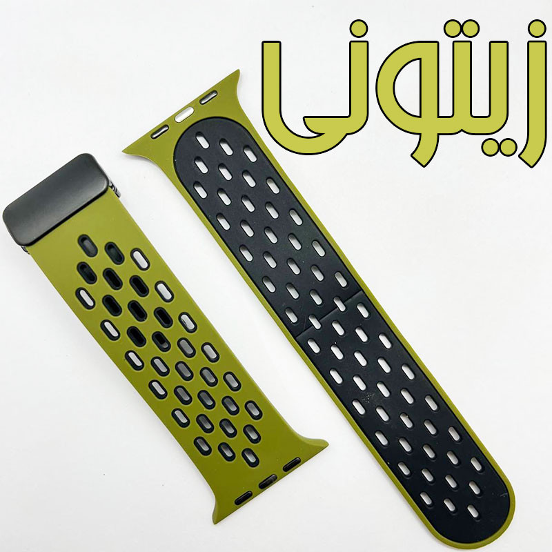 بند گوف مدل Breathable Siliconi Magnetic مناسب برای اپل واچ سری SE 3 سایز 44mm