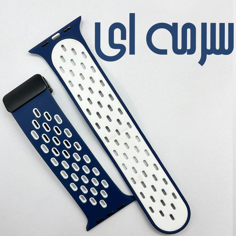 بند گوف مدل Breathable Siliconi Magnetic مناسب برای اپل واچ سری SE 3 سایز 44mm