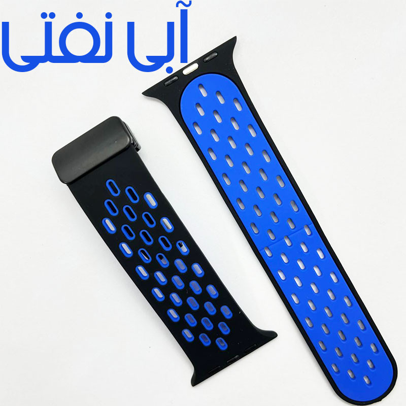 بند گوف مدل Breathable Siliconi Magnetic مناسب برای اپل واچ سری SE 3 سایز 44mm