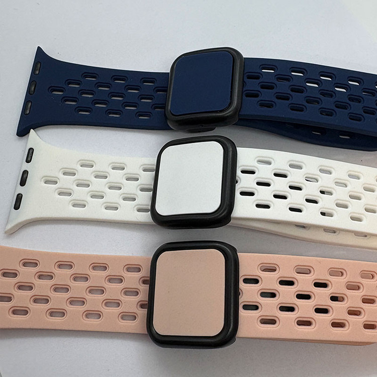 بند گوف مدل Breathable Silicone Clasp مناسب برای اپل واچ Ultra 49mm / Ultra 2 49mm