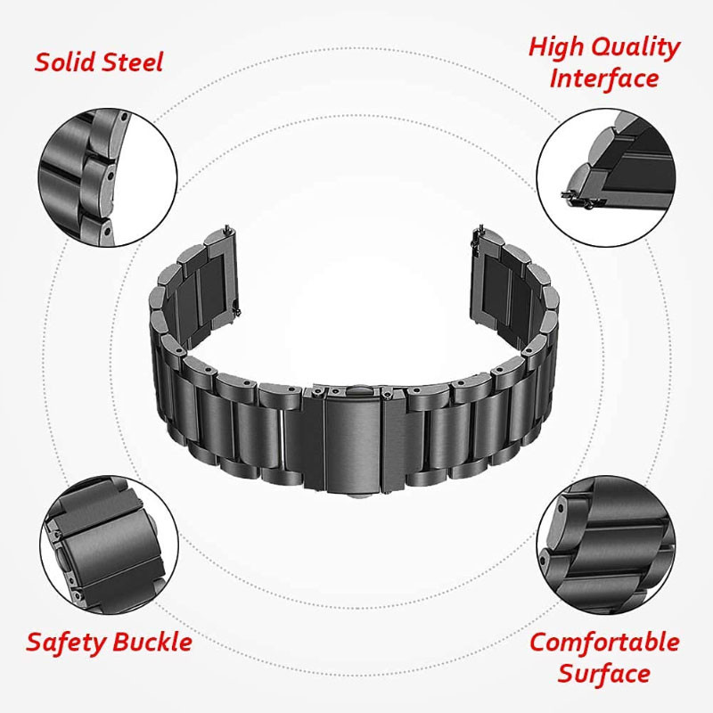 بند گوف مدل 3bead Rolex Stain مناسب برای ساعت هوشمند میبرو X1 / A1
