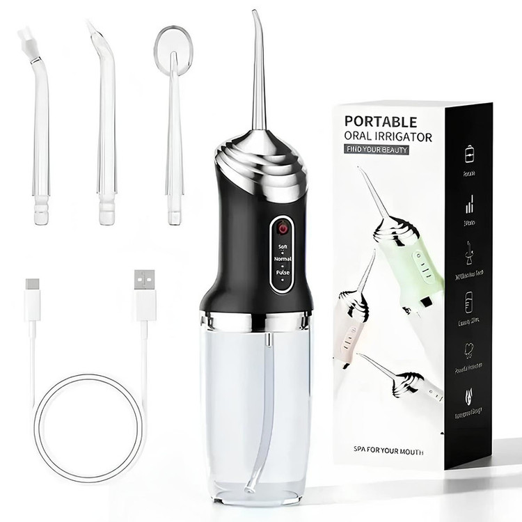 دستگاه شستوشوی دهان و دندان شارژی مدل Portable12 به همراه 4 سری