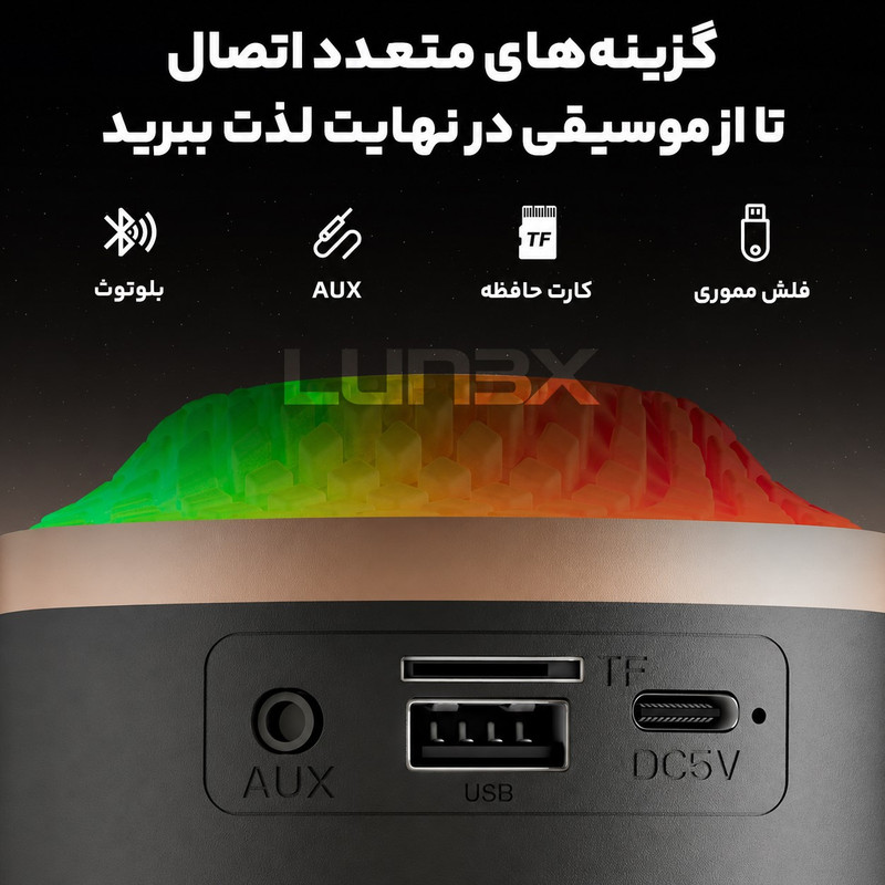 اسپیکر بلوتوثی قابل حمل لونکس مدل 400