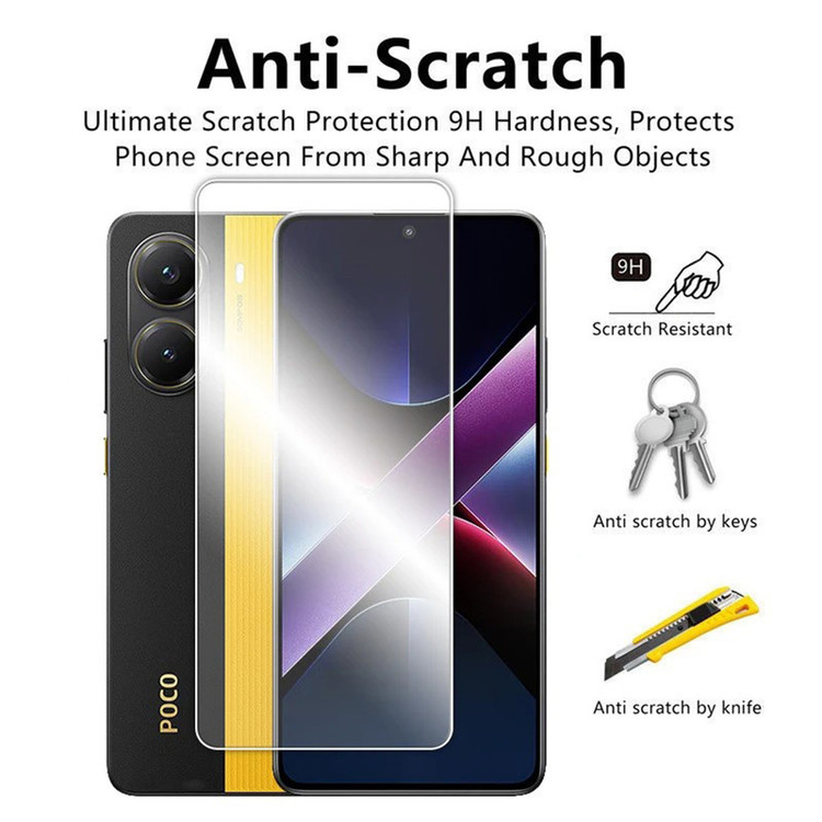 محافظ صفحه نمایش سامورایی مدل ovglass مناسب برای گوشی موبایل شیائومی Poco X7 Pro