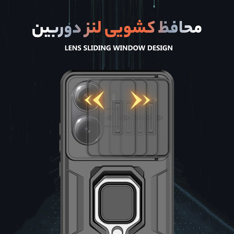 کاور سامورایی مدل Shockproof مناسب برای گوشی موبایل شیائومی Poco X7 Pro