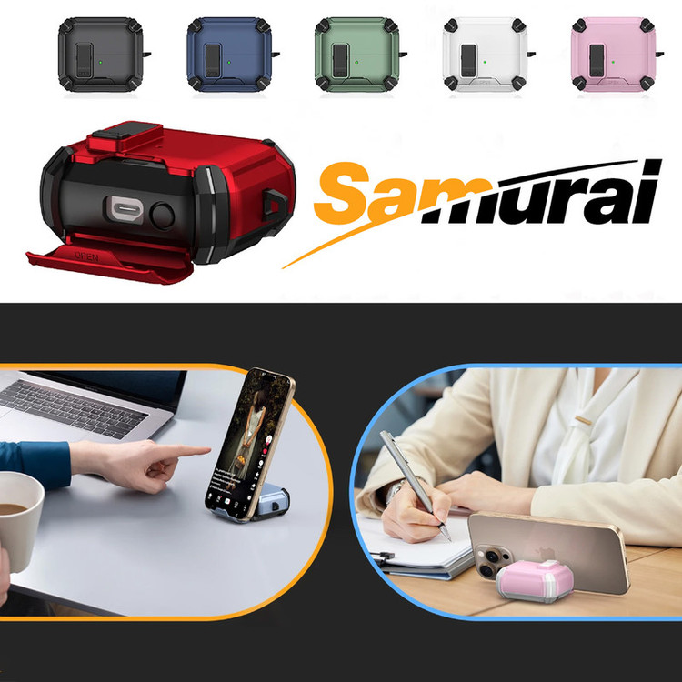 کاور سامورایی مدل Quad-37 مناسب برای کیس هدفون سامسونگ Galaxy Buds 3 Pro / Buds 3 / Buds 3 FE