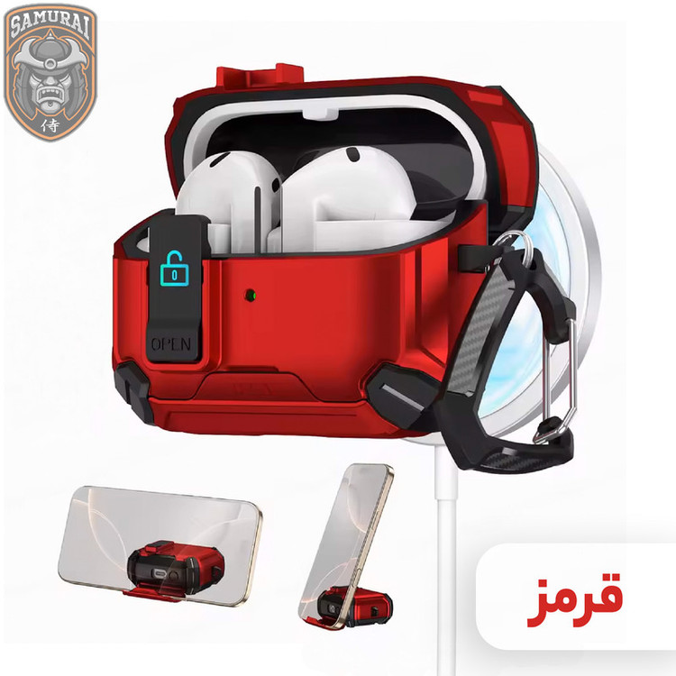 کاور سامورایی مدل Quad-37 مناسب برای کیس هدفون سامسونگ Galaxy Buds 3 Pro / Buds 3 / Buds 3 FE