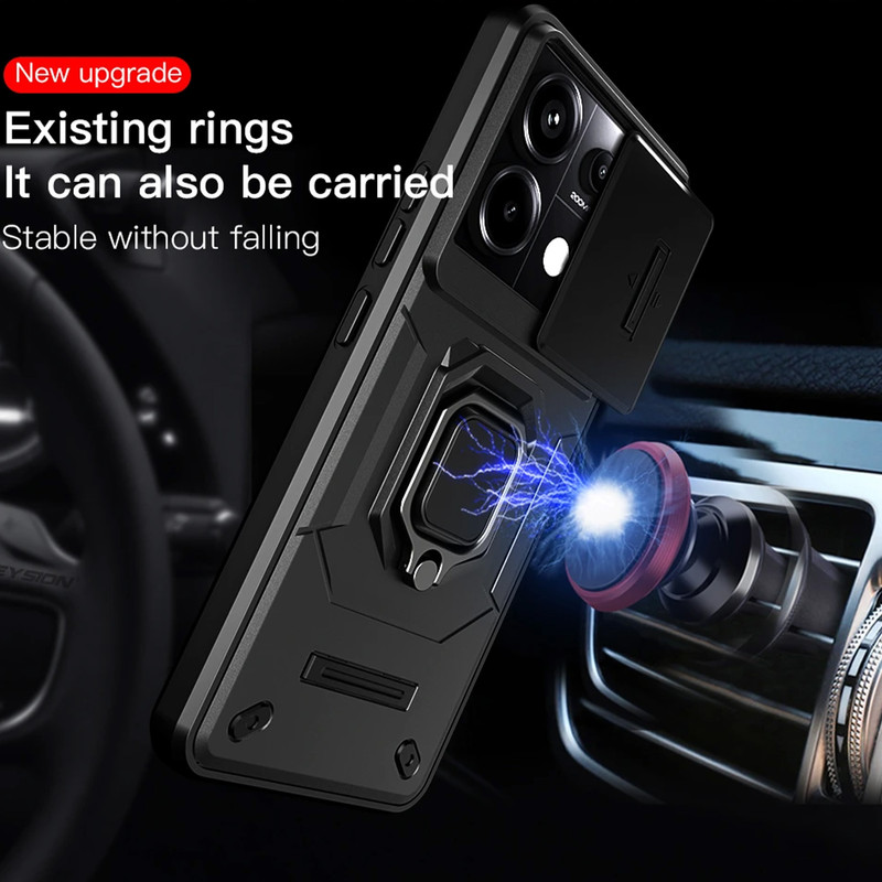 کاور سامورایی مدل Shockproof مناسب برای گوشی موبایل شیائومی Redmi Note 13 Pro 4G / Poco M6 Pro 4G