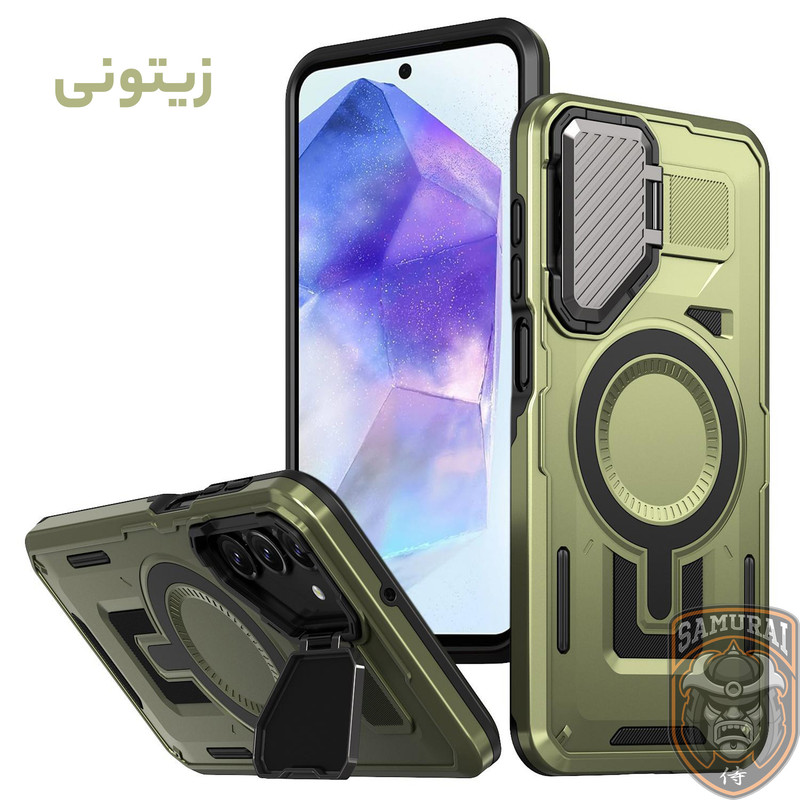 کاور سامورایی مدل Predator مناسب برای گوشی موبایل سامسونگ Galaxy A55 / Galaxy A55 5G