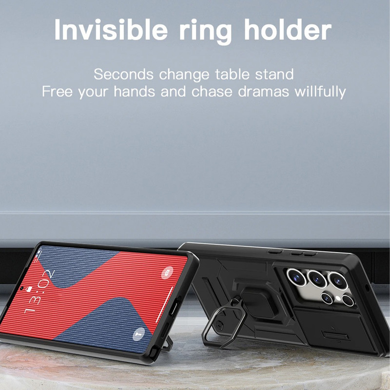 کاور سامورایی مدل Shockproof مناسب برای گوشی موبایل سامسونگ Galaxy S25 Ultra