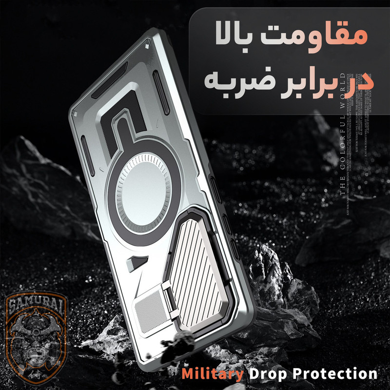 کاور سامورایی مدل Predator مناسب برای گوشی موبایل سامسونگ Galaxy S25 FE