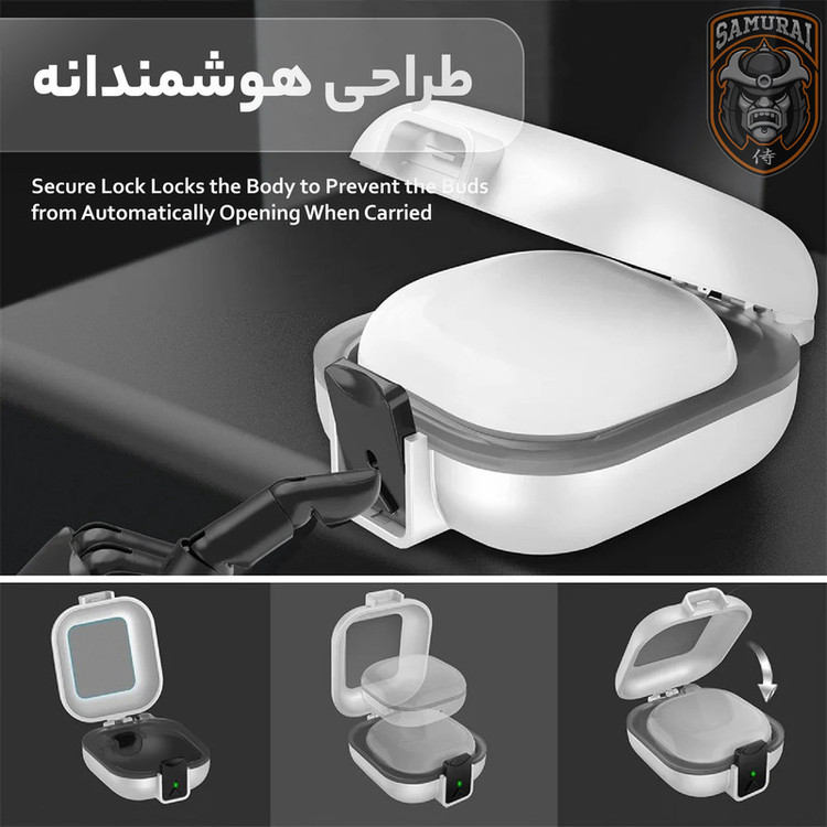 کاور سامورایی مدل Quad-38 مناسب برای کیس هدفون سامسونگ Galaxy Buds Live / Buds Pro / Buds 2 / Buds 2 Pro / Buds FE / Buds Core