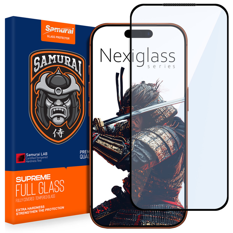 محافظ صفحه نمایش سامورایی مدل Nexiglass مناسب برای گوشی موبایل اپل iPhone 17 Pro Max