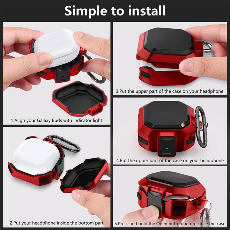 کاور سامورایی مدل Quad-10 مناسب برای هدفون سامسونگ Galaxy Buds Live / Buds Pro / Buds 2 / Buds 2 Pro