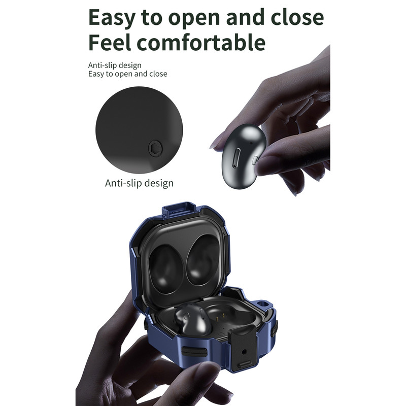 کاور سامورایی مدل Quad-10 مناسب برای هدفون سامسونگ Galaxy Buds Live / Buds Pro / Buds 2 / Buds 2 Pro