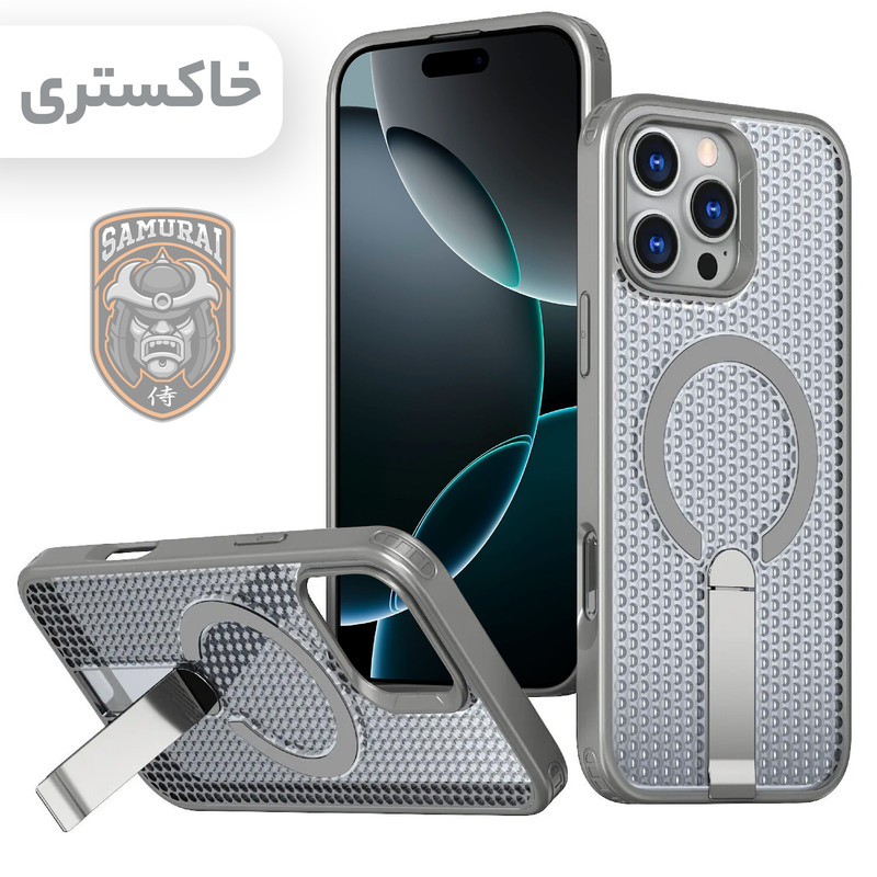 کاور سامورایی مدل Cool Stand مناسب برای گوشی موبایل اپل iPhone 16 Pro Max