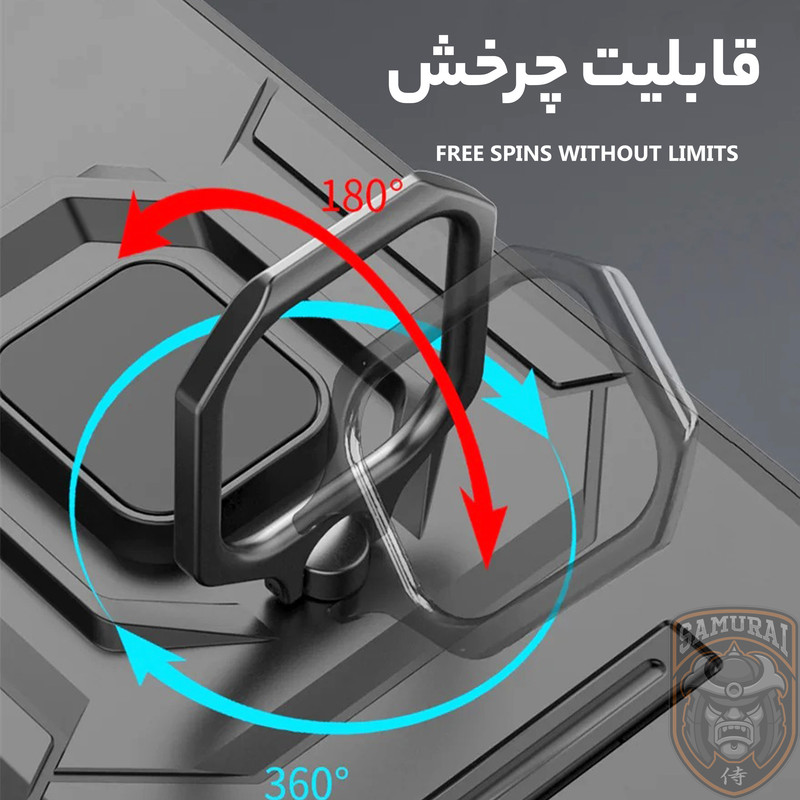 کاور سامورایی مدل Shockproof مناسب برای گوشی موبایل شیائومی Poco F7 Pro / Redmi K80