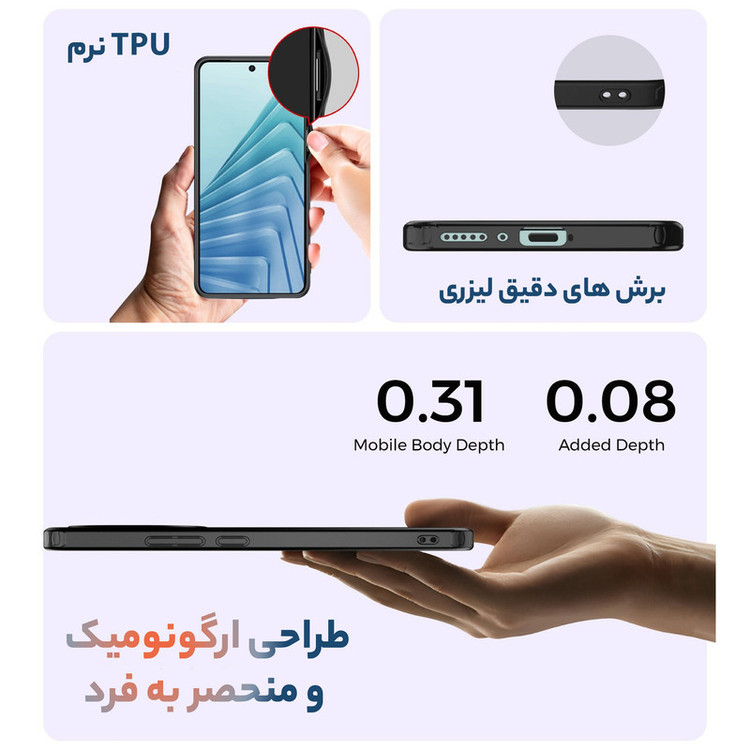 کاور سامورایی مدل Specter مناسب برای گوشی موبایل شیائومی Redmi Note 14 4G