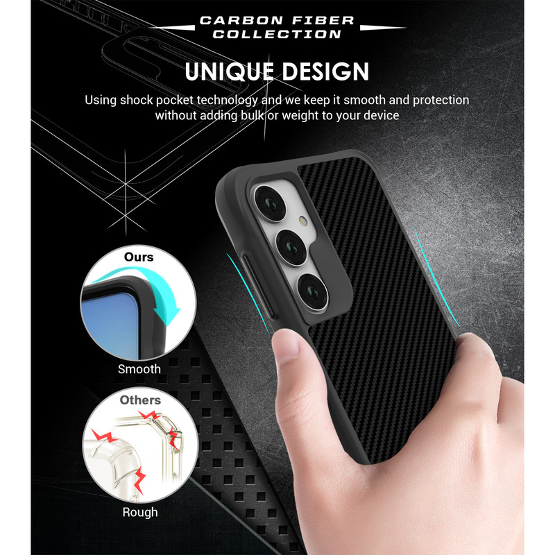 کاور سامورایی مدل Carbon Fiber مناسب برای گوشی موبایل سامسونگ Galaxy A35 / A35 5G