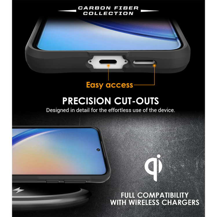 کاور سامورایی مدل Carbon Fiber مناسب برای گوشی موبایل سامسونگ Galaxy A35 / A35 5G