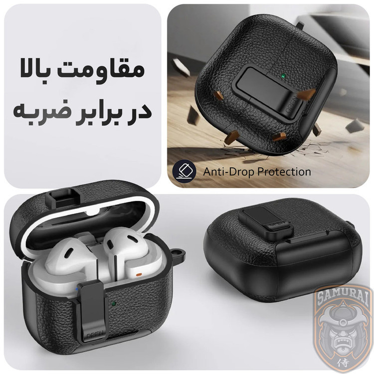 کاور سامورایی مدل Quad-41 مناسب برای کیس هدفون سامسونگ Galaxy Buds 3 Pro / Buds 3 / Buds 3 FE