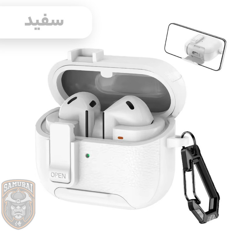 کاور سامورایی مدل Quad-41 مناسب برای کیس هدفون سامسونگ Galaxy Buds 3 Pro / Buds 3 / Buds 3 FE