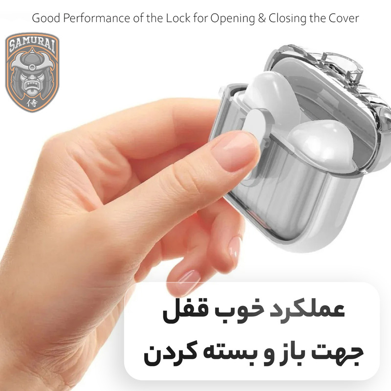 کاور سامورایی مدل Quad-40 مناسب برای کیس هدفون اپل Airpods 4 / 4 Pro