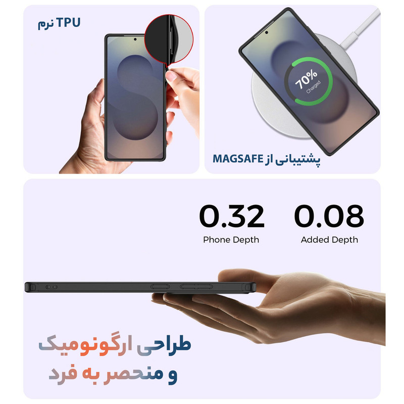 کاور سامورایی مدل Specter مناسب برای گوشی موبایل سامسونگ Galaxy S25 Ultra
