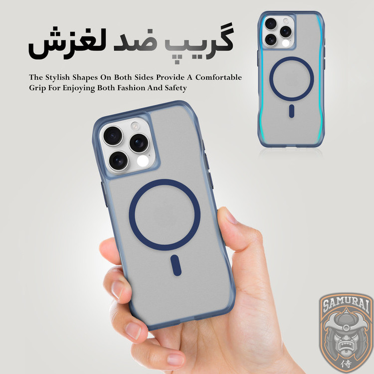 کاور سامورایی مدل Octagon Magsafe مناسب برای گوشی موبایل اپل iPhone 16 Pro Max