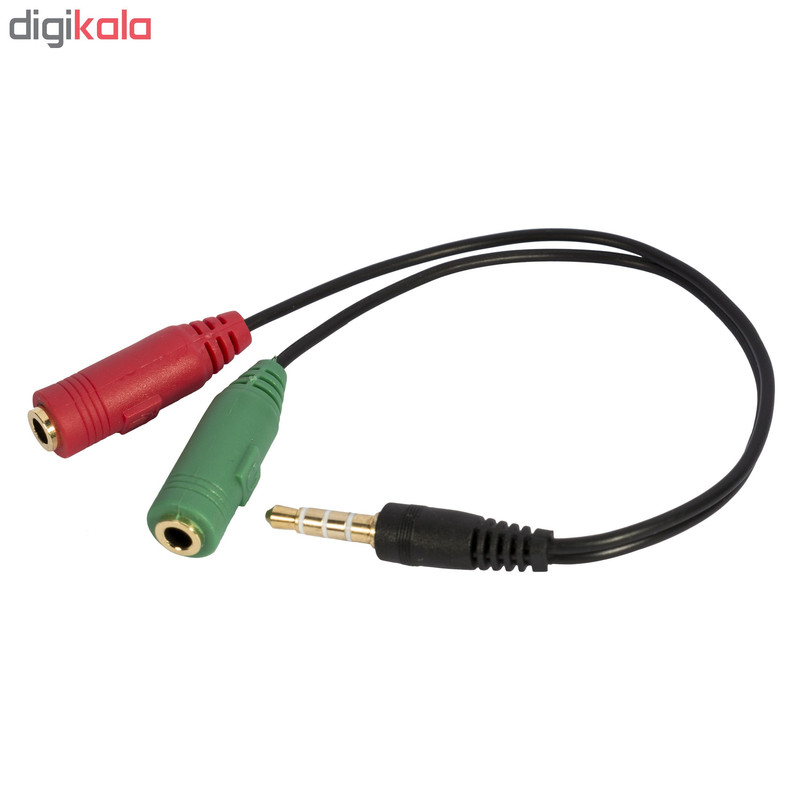 کابل تبدیل 1 به 2 جک 3.5 میلی متری مدل PS8420 طول 0.2 متر