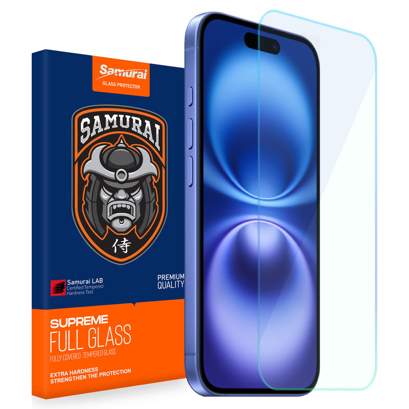 محافظ صفحه نمایش سامورایی مدل Invisiglass مناسب برای گوشی موبایل اپل iPhone 16